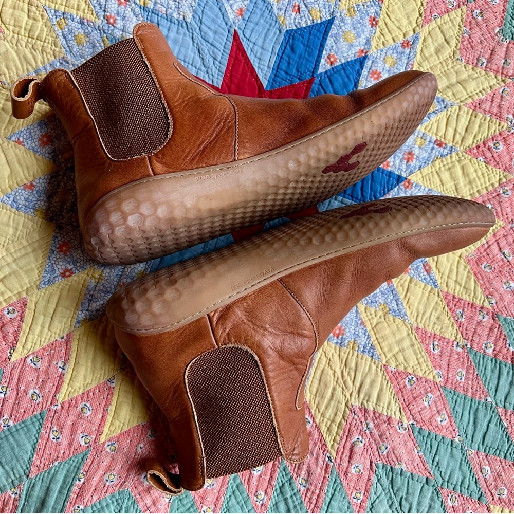 Vivobarefoot Geo Chelsea Leather Boots Sz 42 11 Fall Winter Autumn Cozy Comfort - Picture 2 of 11